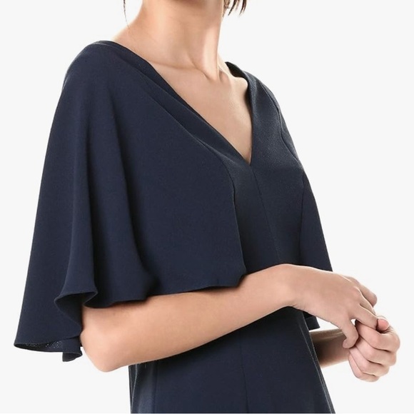 Dress The Population Navy Louisa Flutter Sleeve Sheath Dress Small (Best Fits XS - Picture 2 of 9